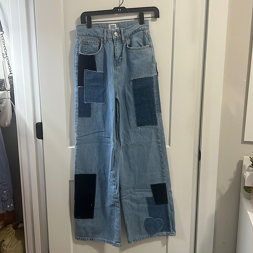 BDG urban outfitters patchwork jeans